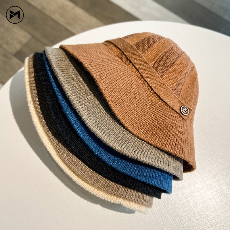 Nón Tai Bèo Đan Len Phong Cách Nhật Bản Xinh Xắn Dành Cho Nữ