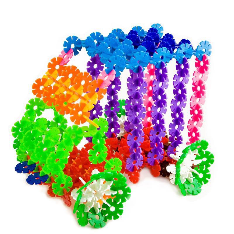 Combo 1kg Xếp Hình Hoa Ghép Hình Bông Tuyết Nhiều Màu Sắc Cho Bé Vui Chơi - Đồ Chơi TT02