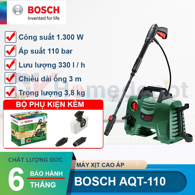 Máy phun xịt rửa áp lực cao Bosch EasyAquatak  AQT 110