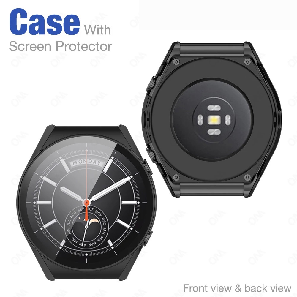 1 Ốp Bảo Vệ Mặt Đồng Hồ Thông Minh Xiaomi Watch S1 Bằng PC Cứng / Kính Cường Lực Chống Trầy Xước / Chống Thấm Nước