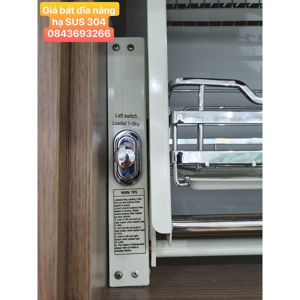 GIÁ BÁT ĐĨA NÂNG HẠ INOX THÔNG MINH - Hàng chính hãng bảo hành 2 năm | BigBuy360 - bigbuy360.vn
