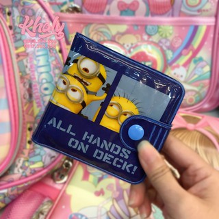 BÓP VÍ TIỀN NGANG 2 MẶT HÌNH MINION MÀU XANH DƯƠNG CHO TRẺ EM BÉ TRAI (THÁI LAN) -105NDE33117 - (9.5x1x9cm)