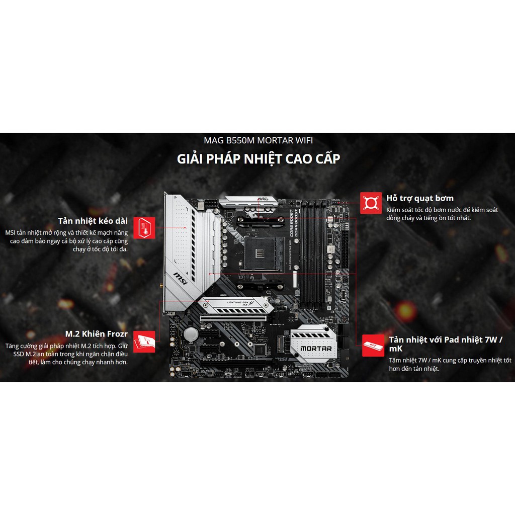 Combo Ryzen 5 5600 + MSI B550m Mortar Wifi Nhập Khẩu BH 36 tháng - Hàng order 3 tuần | BigBuy360 - bigbuy360.vn