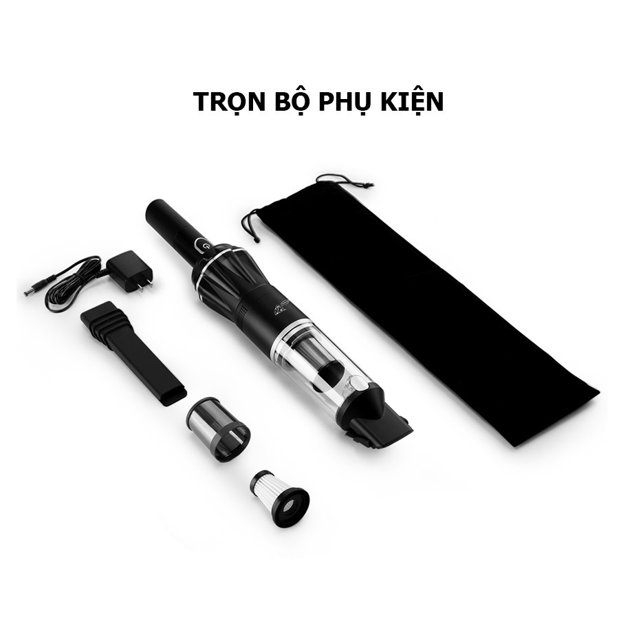 Máy hút bụi ô tô Puppyoo A10 Pro máy hút bụi cầm tay cao cấp thiết kế đẳng cấp siêu nhỏ gọn chỉ 520g