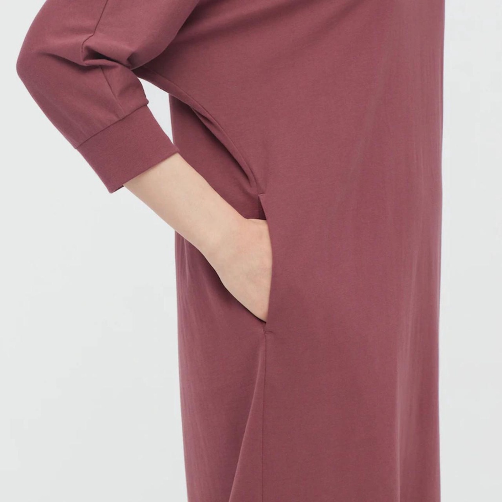 Váy uni cotton cánh dơi tay lửng 3/4