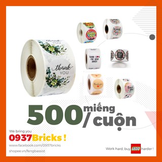 [ RẺ VÔ ĐỊCH ] Set 500 miếng sticker Cảm ơn dành cho Shop bán hàng online