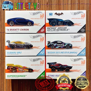 Hot Wheels Xe Hơi NISSAN SKYLINE R34 BUGATTI CHIRON SUBARU BATMAN ARKHAM STING Superharged