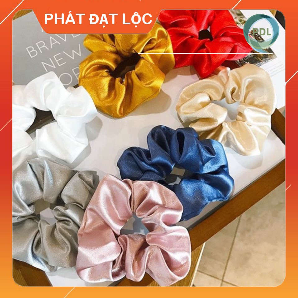 Dây Cột Tóc Vải Scrunchies Phi Bóng - Phát Đạt Lộc