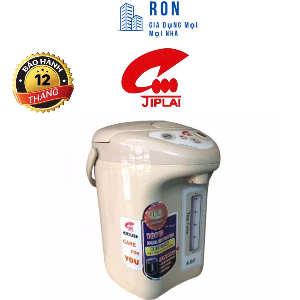 Bình thủy điện, phích điện tự động JIPLAI Thái Lan JL608 4 lít -Tốc độ sôi nhanh- Bảo hành chính hãng 12 tháng