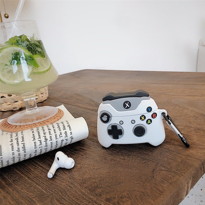 Vỏ Bảo Vệ Hộp Sạc Tai Nghe Airpods 1 / 2 / Pro Bằng Silicon Hình Tay Cầm Chơi Game