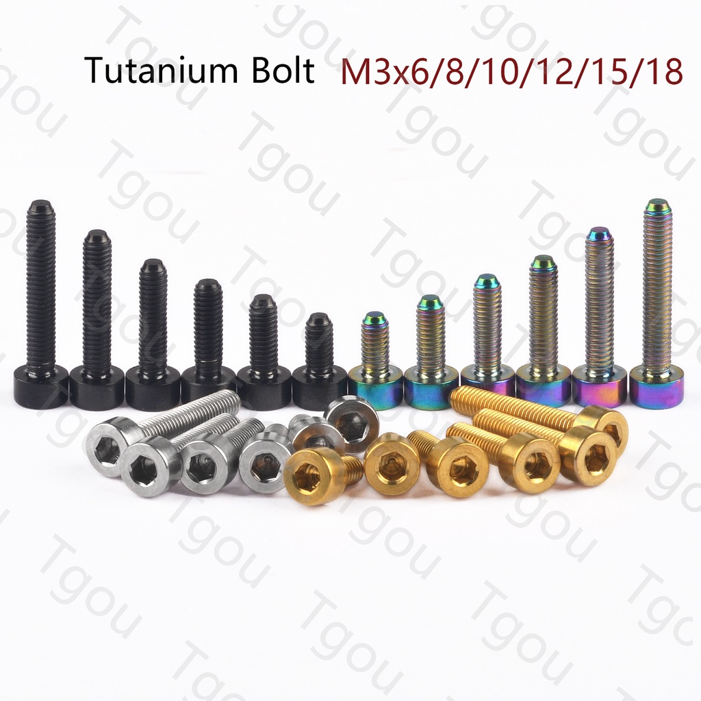 Bu Lông Lục Giác Chìa Khóa M3x6 / 8 / 10 / 12 / 15 / 18mm Bằng Titan