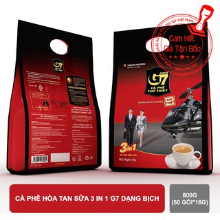 Cà phê hòa tan sữa 3in1 G7 bịch