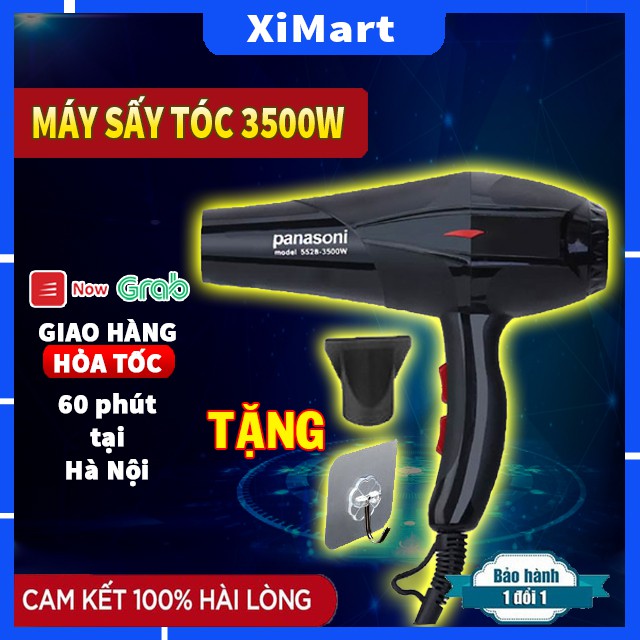 Máy Sấy Tóc Công Suất 3500W Hai Chiều Nóng Lạnh Ánh Sáng Xanh 5 Chế Độ Nhiệt Và Gió Bảo Hành 12 Tháng