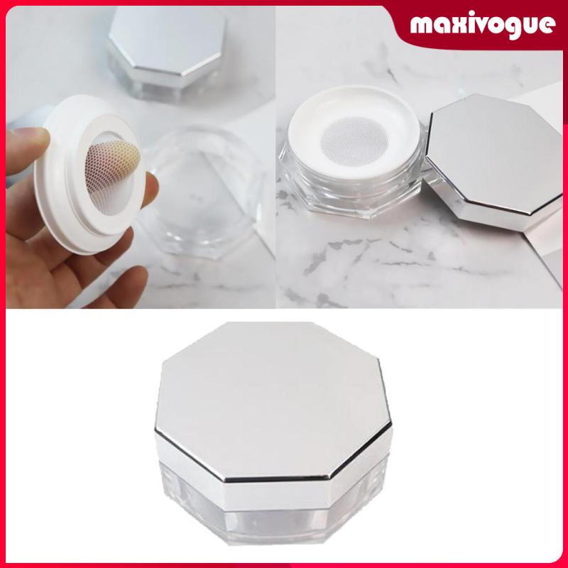 Hộp Nhựa Đựng Phấn Khoáng Trang Điểm Lấp Lánh DIY