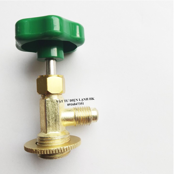 Van mở khóa gas lon Huangsen CT-338-339-340 (chọn đúng loại như hình) Valve nạp gas lạnh R12 R22 R32 R134 R410 R600