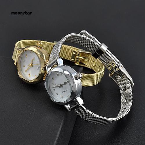 Đồng hồ dây thép lưới mảnh thời trang nữ