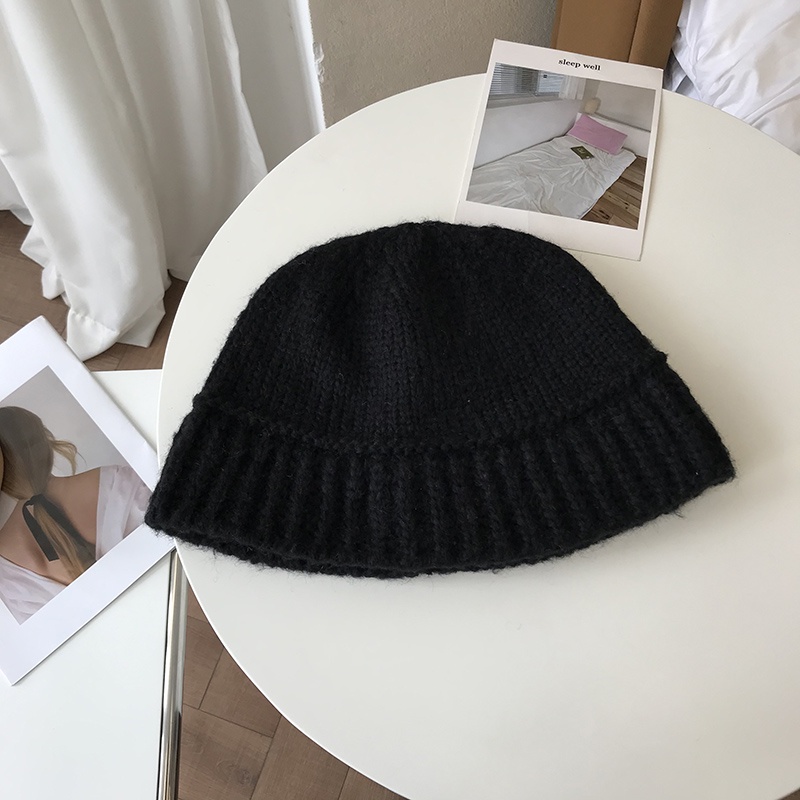 Mũ Bucket Len Dệt Kim Phong Cách Thời Trang Xuân Thu Hàn Quốc Dành Cho Nữ