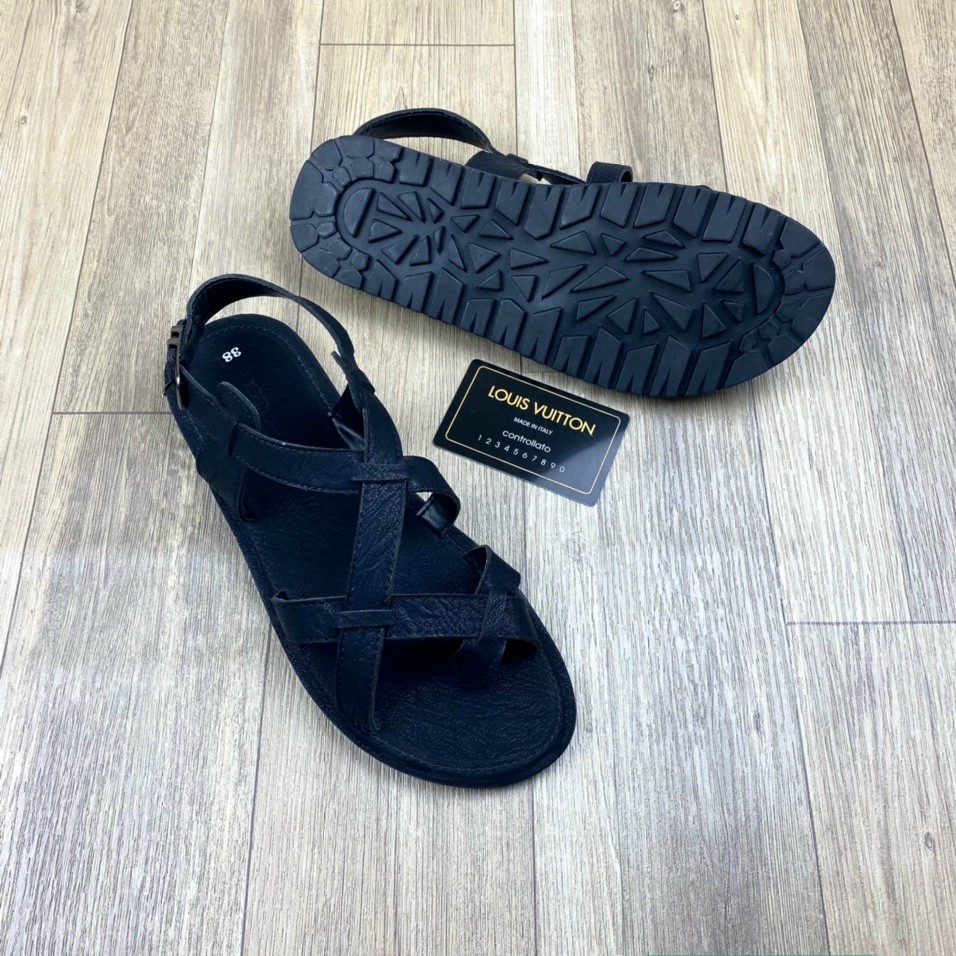 Dép Sandal Nam Dolce&amp;Gabana Da napal học sinh thiết kế độc lạ đế cao su form dáng thể thao chống thấm nước full box