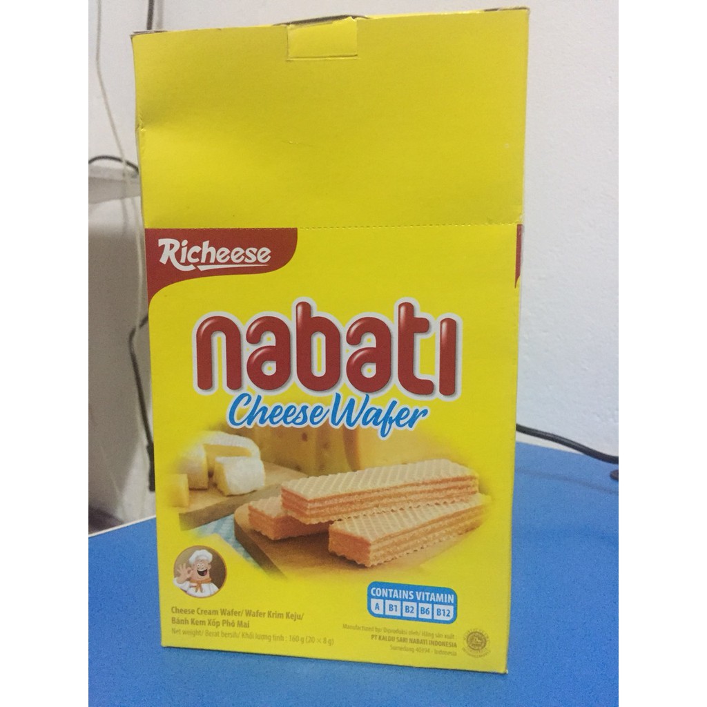 Bánh xốp Nabati nhân kem phô mai 320g