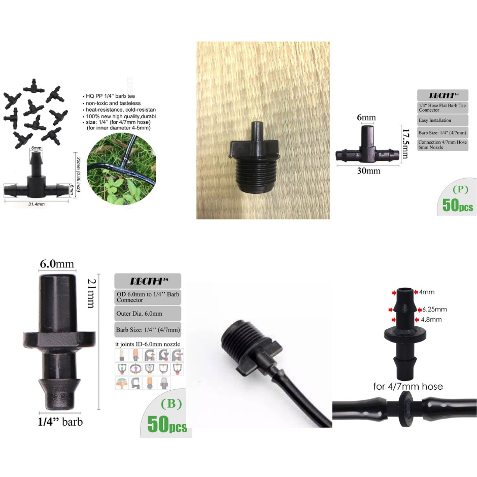 Phụ Kiện pe 6 - 8mm lắp đặt hệ thống tưới tự động