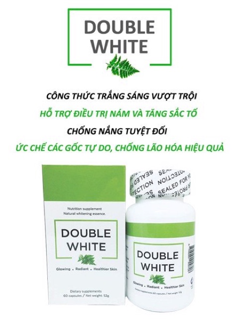 Double White giúp trắng sáng da, giảm thâm nám_ Nhập khẩu Mỹ