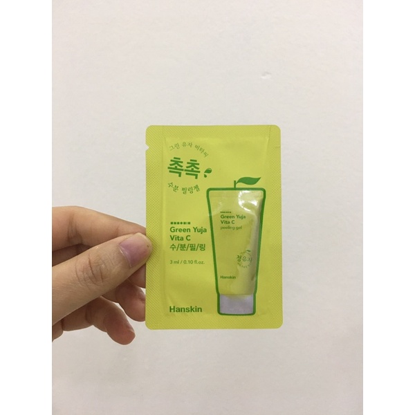 [Hãng tặng] Sample Tẩy da chết Hanskin Green Yuja Vita c Peeling Gel | BigBuy360 - bigbuy360.vn