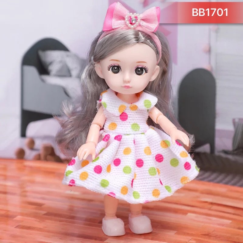 BÚP BÊ BJD 17CM SIÊU XINH LÀM QUÀ TẶNG CHO BÉ