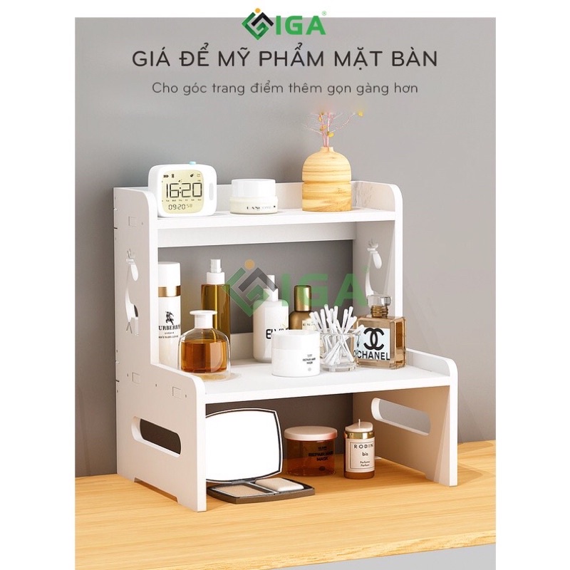 kệ mỹ phẩm để bàn trang điểm IG408