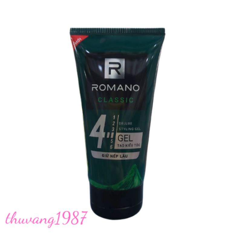 Gel tạo kiểu tóc ROMANO classic 150g