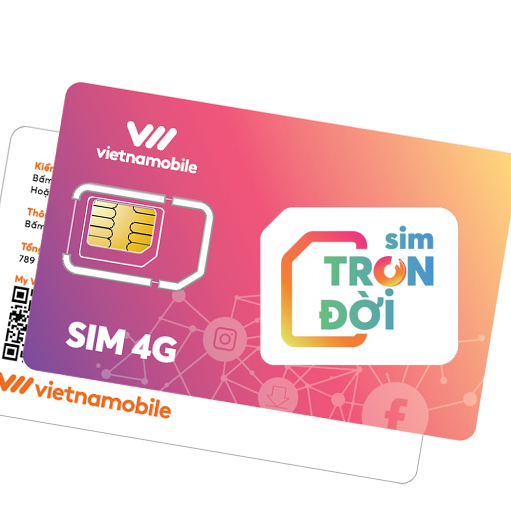 Sim Trọn Đời 2020 Vietnamobile Official - Mua 1 tặng 1 sim gift