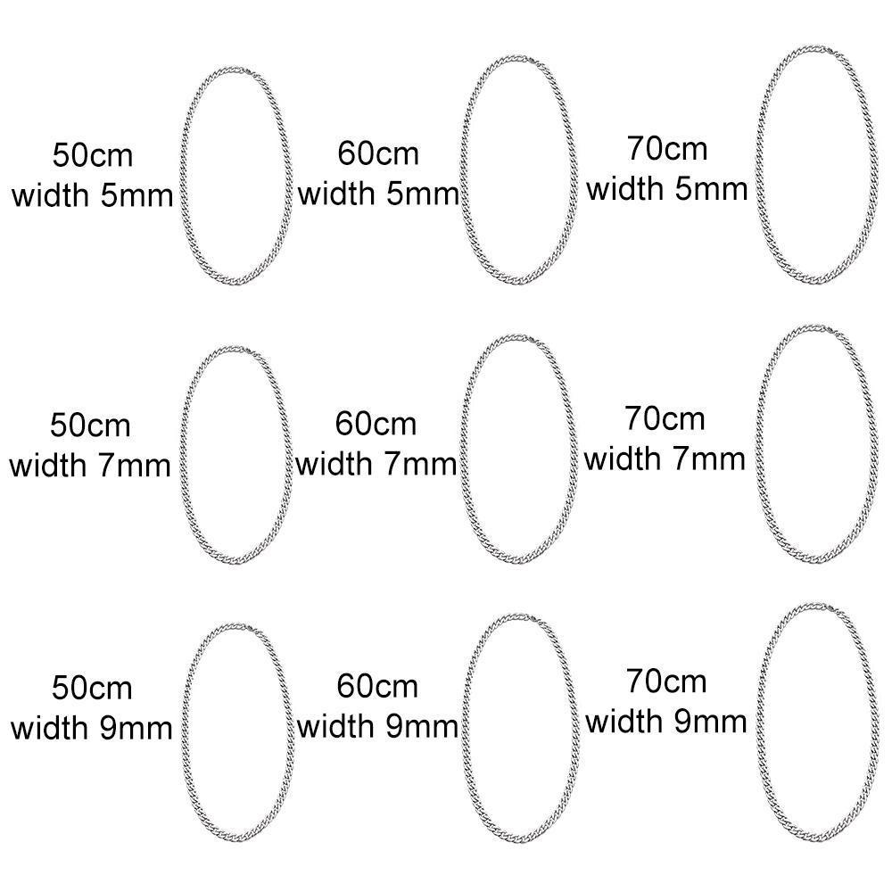 BORAG Dây Chuyền Choker 5 / 7 / 9 / MM Cá Tính Cho Nam