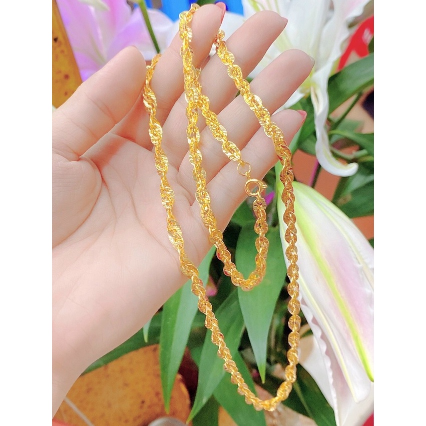 Dây chuyền nữ đuôi phụng mạ vàng 18k - Mẫu thời trang - Bền màu - Mang đi chơi, đi tiệc rất đẹp