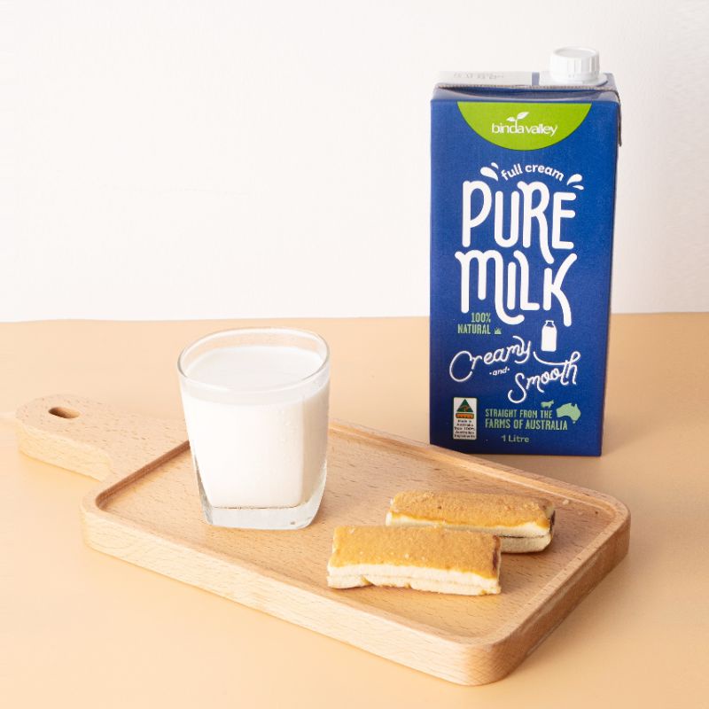 Thùng Sữa Tươi Nguyên Kem Pure Milk Binda Valley 12 hộp 1 Lít