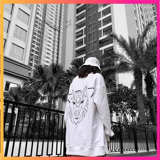 [ Hot Nhất ] Áo sweater dài tay dưới 75kg - HADES trắng ( Áo thun cặp )