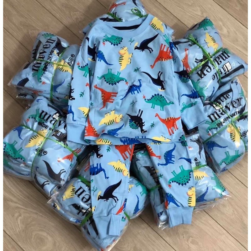 Bộ dài tay bé trai/gái Little Maven (Sz 2-7T)