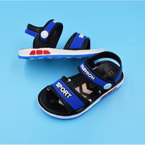Xăng đan bé trai, dép bé trai Fashion Sport (Đỏ - xám - xanh) + Tặng tất vớ cho bé