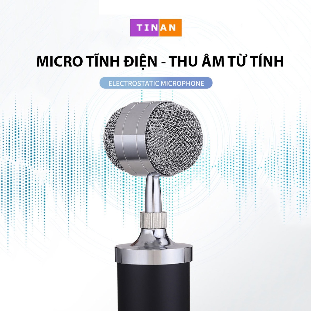 [Mã ELHACE giảm 4% đơn 300K] Micro Ngưng Tụ Có Dây BM300, Đầu Cắm 3.5mm (3 Khấc), Dùng Cho Phòng Thu Âm