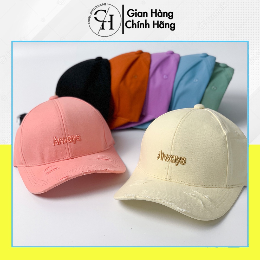 Mũ lưỡi trai thời trang nam nữ phong cách nón kết thêu chữ Always AH1571