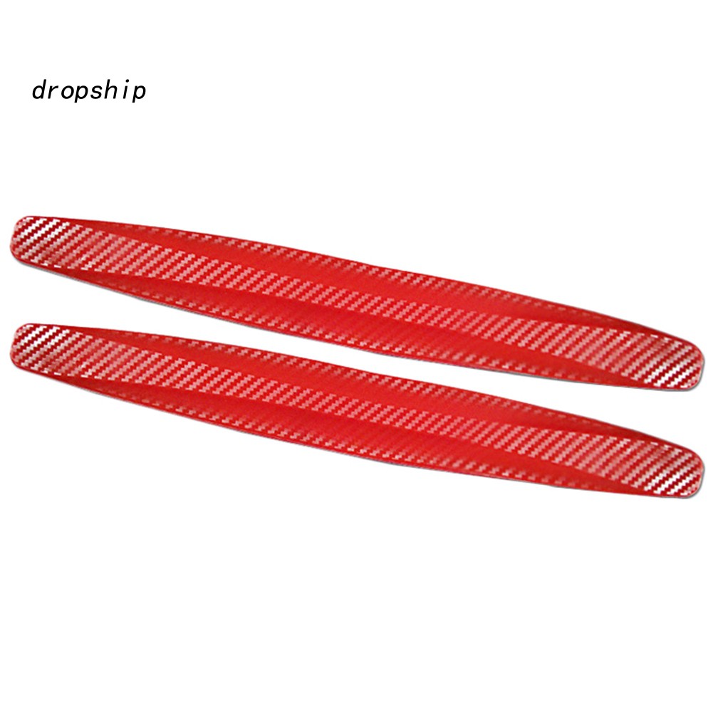 Bộ 2 Miếng Dán Sợi Carbon Bảo Vệ Cạnh Xe Hơi Chống Trầy Xước