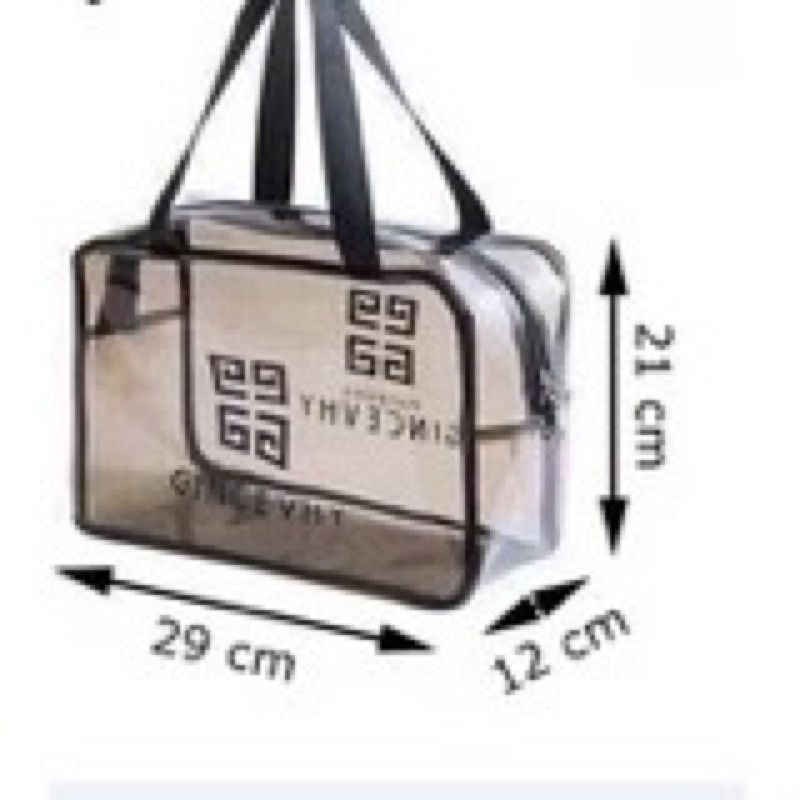 [Set 3 Túi] Túi Đựng Mỹ Phẩm Trong Suốt Chống Thấm Nước Đa Dạng Kích Thước Đi Biển Đi Bơi Tiện Lợi Du Lịch