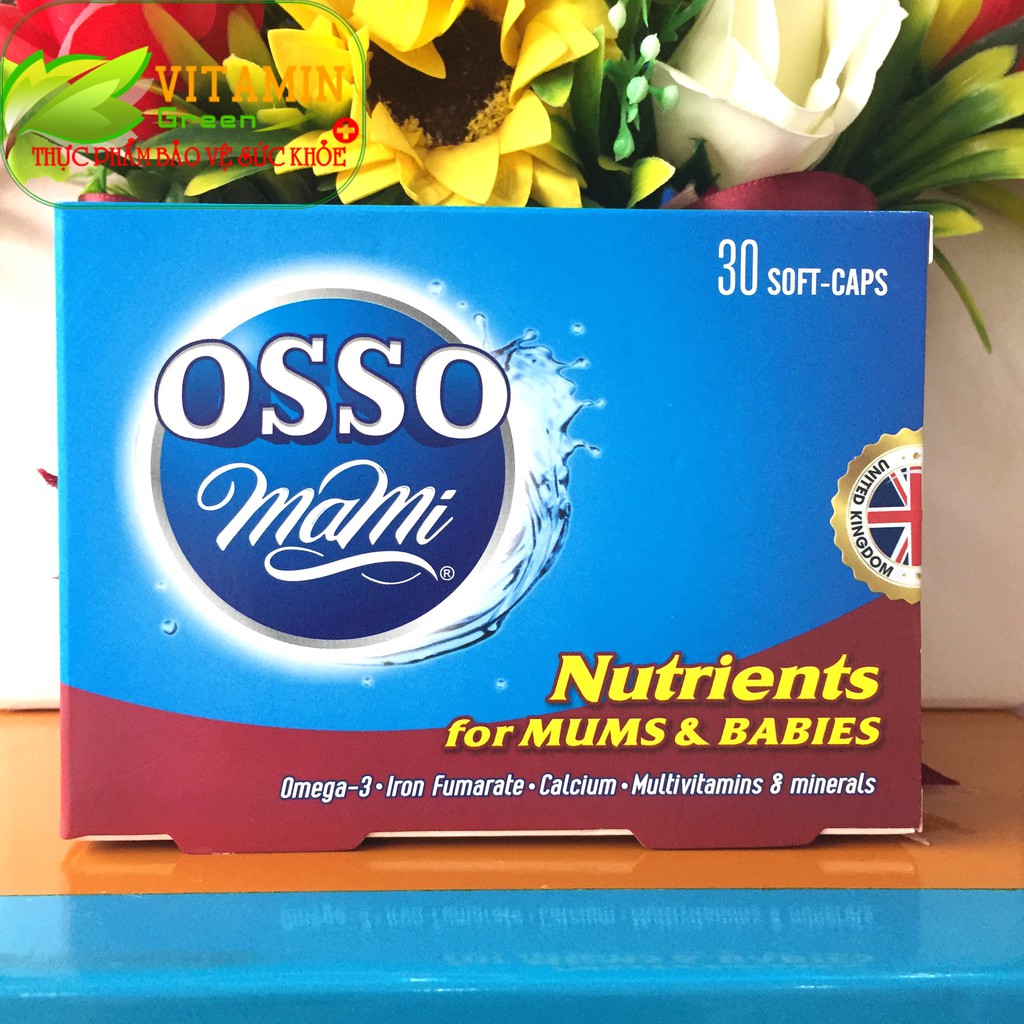 VITAMIN BẦU OSSO mami 30 viên | NHẬP KHẨU CHÍNH HÃNG TỪ ANH QUỐC