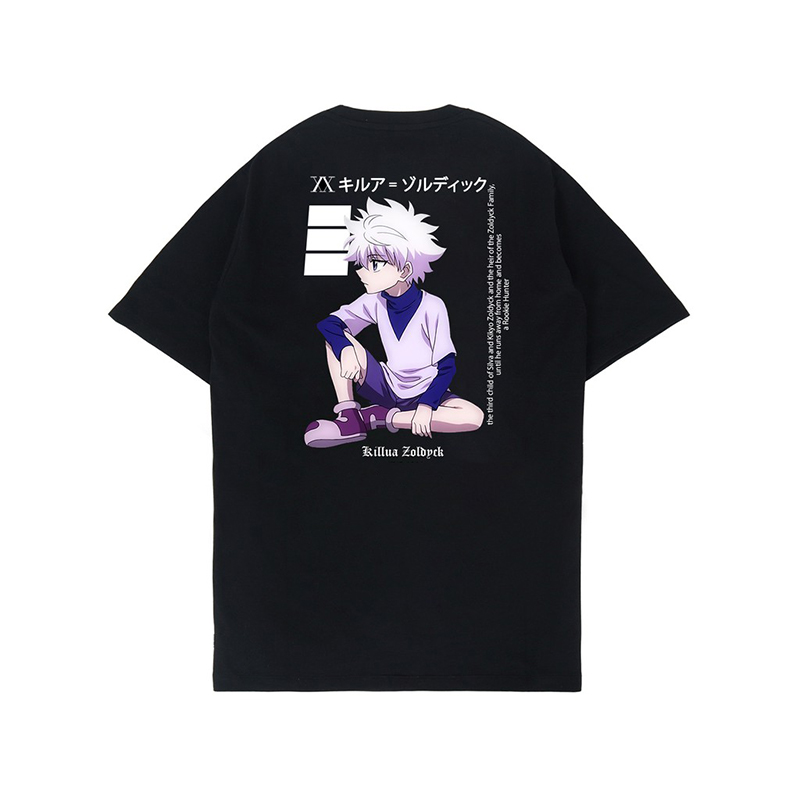 Áo thun tay ngắn dáng rộng họa tiết Anime Hunter x Hunter - Killua Zoldyck thời trang