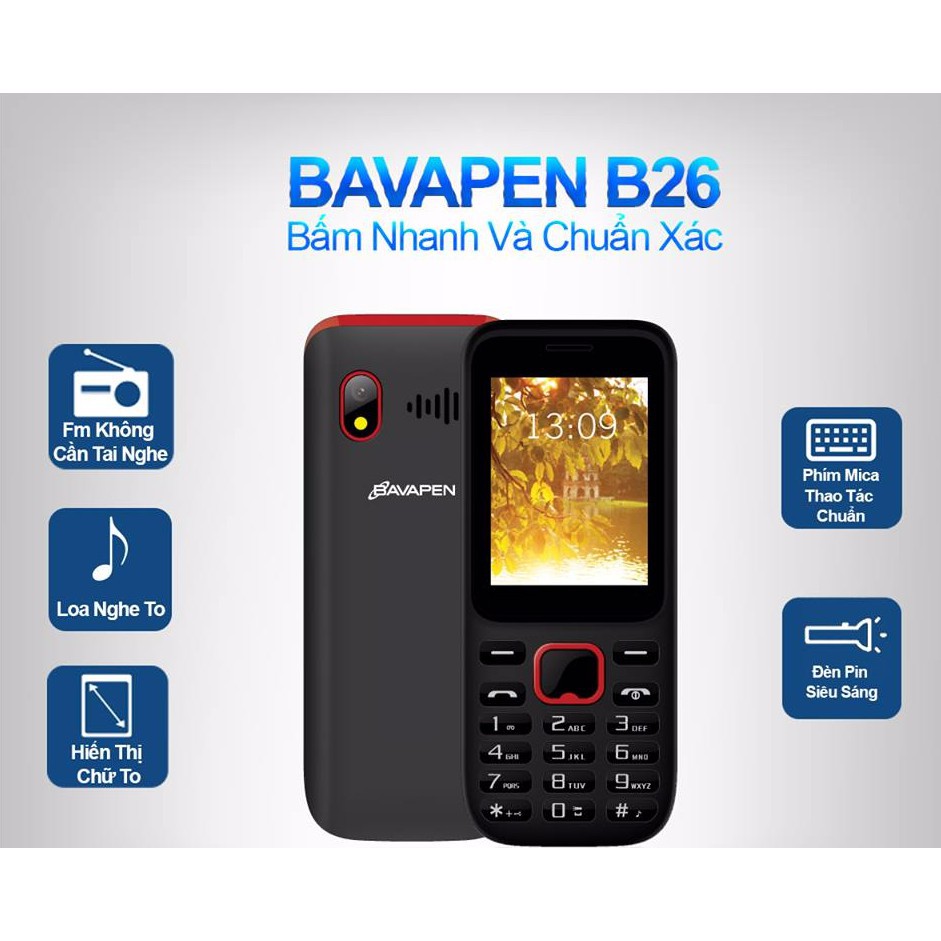 ĐIỆN THOẠI Bavapen B26 mh 2.4in