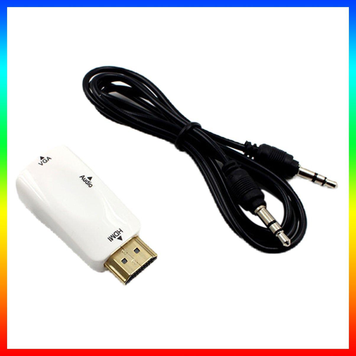 1 Đầu Chuyển Đổi Hdmi Sang Vga Kèm Cáp Âm Thanh Cho Pc Laptop Hdtv Dvd