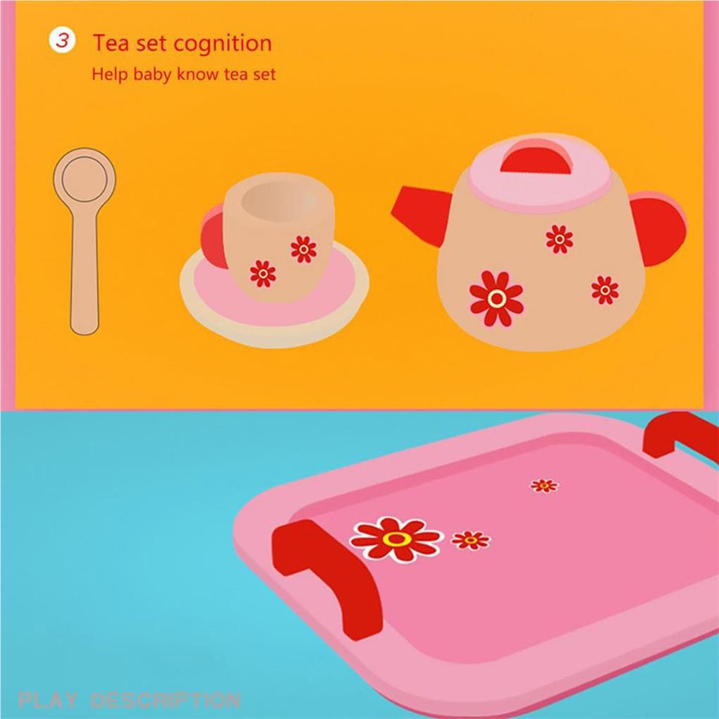 1 Bộ Ấm Trà Đồ Chơi Bằng Gỗ Dành Cho Trẻ Em