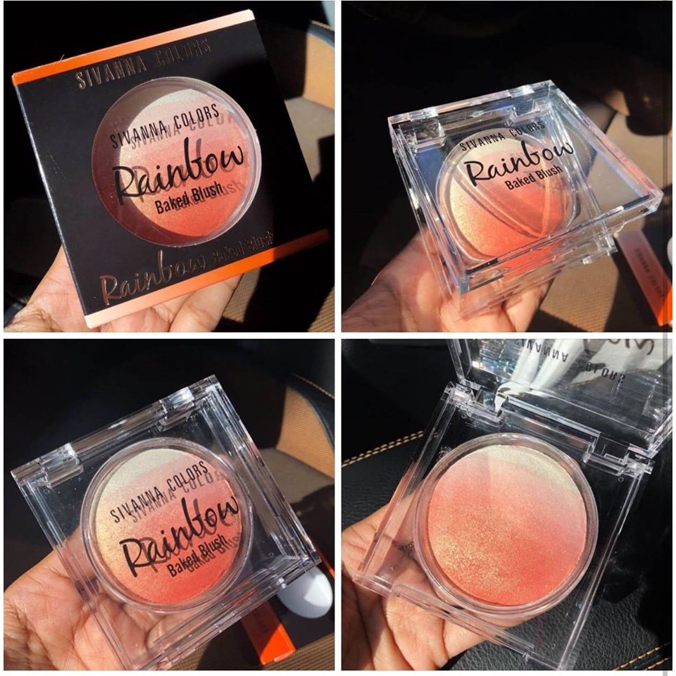 Phấn má hồng Sivanna Colors Rainbow Baked Blush HF370