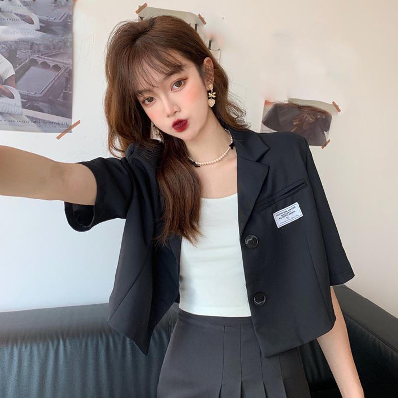 Áo Khoác Blazer Mỏng Tay Ngắn Mới Dành Cho Nữ
