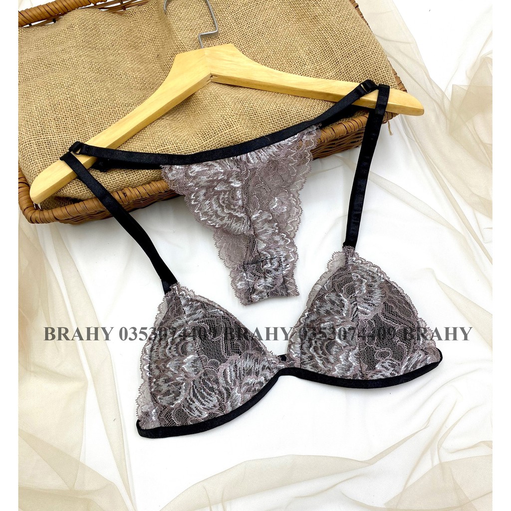 Đồ lót nữ cao cấp vải ren thoáng khí co giãn tốt BRAHY 046