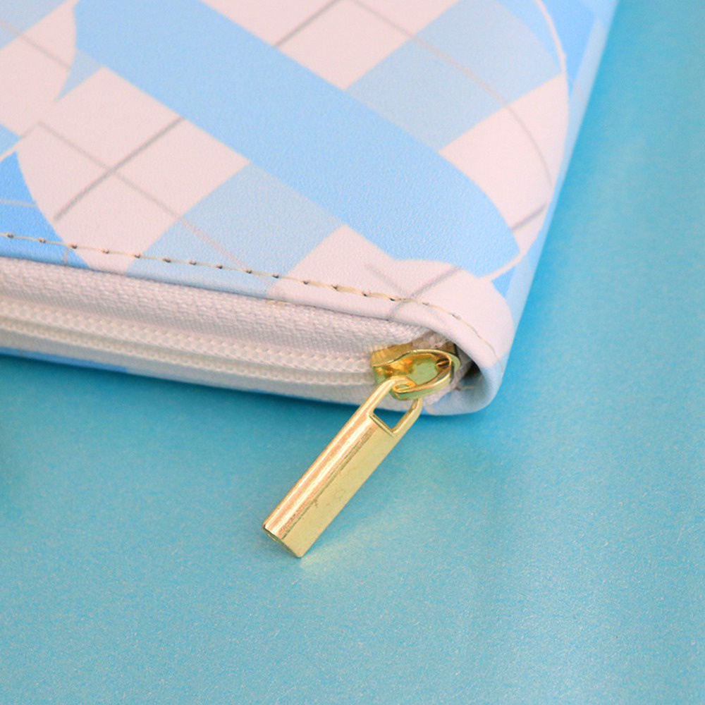 Ví da PU cầm tay in hình Doraemon cho nữ