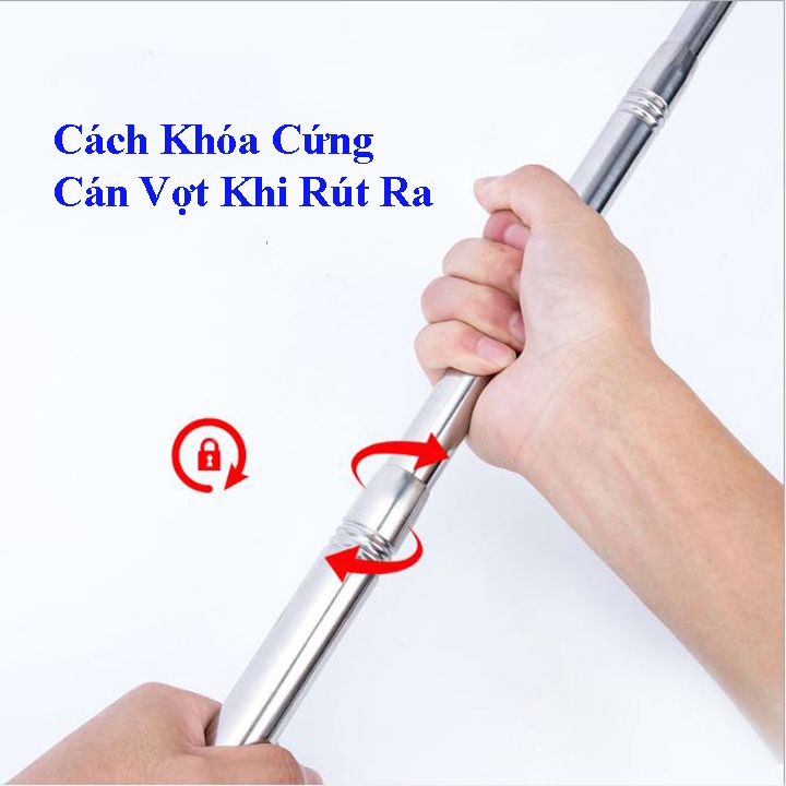 Cán Vợt Cá , Cán inox 1m9-5m Siêu Chắc Khoẻ KK15